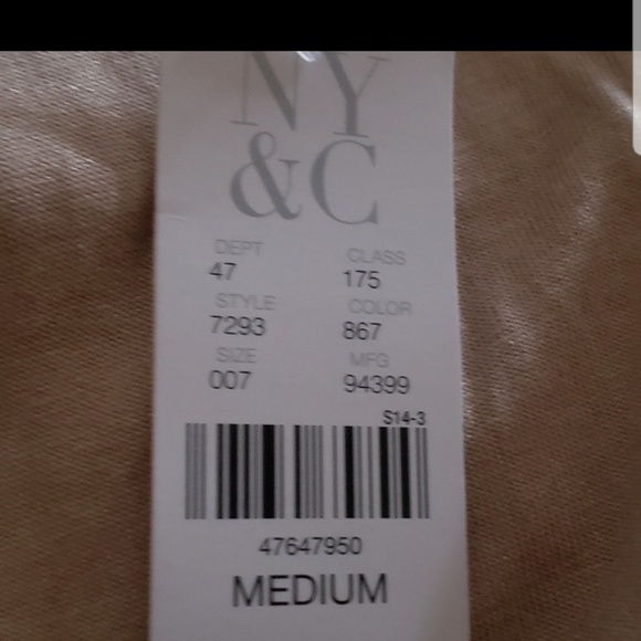 NY & Co Tan top with chain straps - Picture 3 of 4